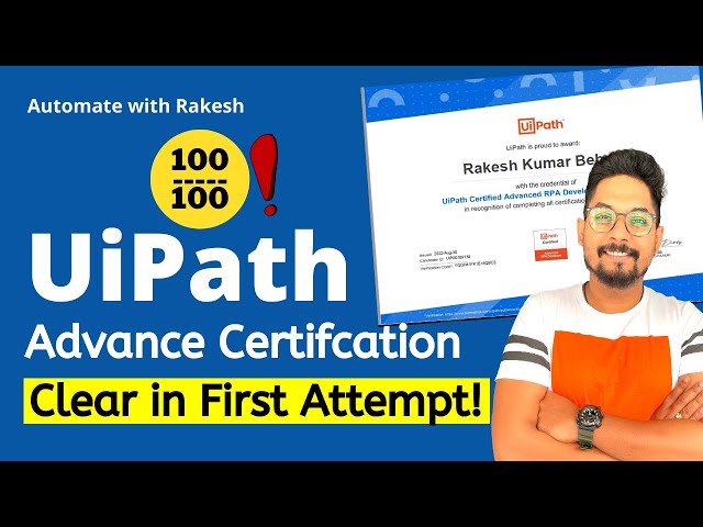 Clear UiPath Advanced Certification in  First Attempt!  (UIARD Certification)