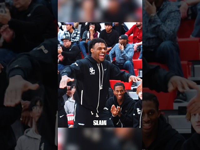 This HS Team Manager is a PRO‼️🔥 He Had Bronny James Hype 😂