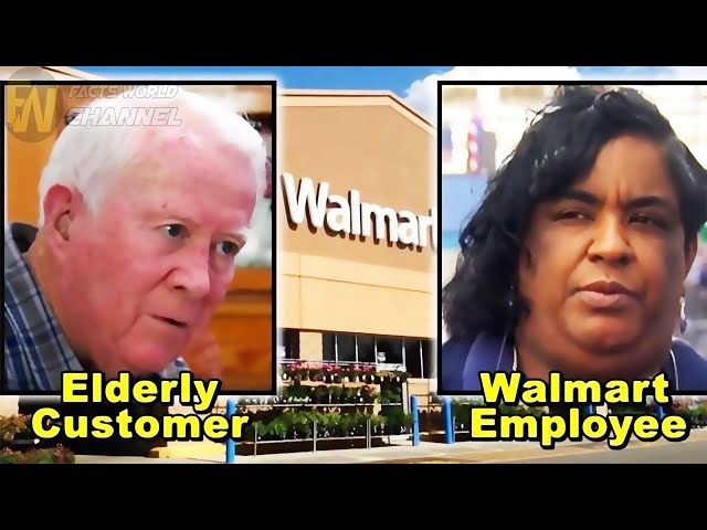 Desperate Old Man Rushes Into Walmart, Employee Refuses To Help