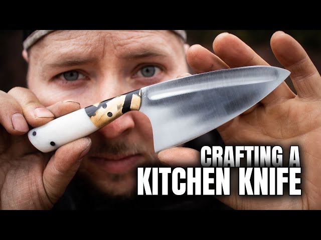 Building a Mammoth Tusk Kitchen Knife - [10,000 grit sharpening!]