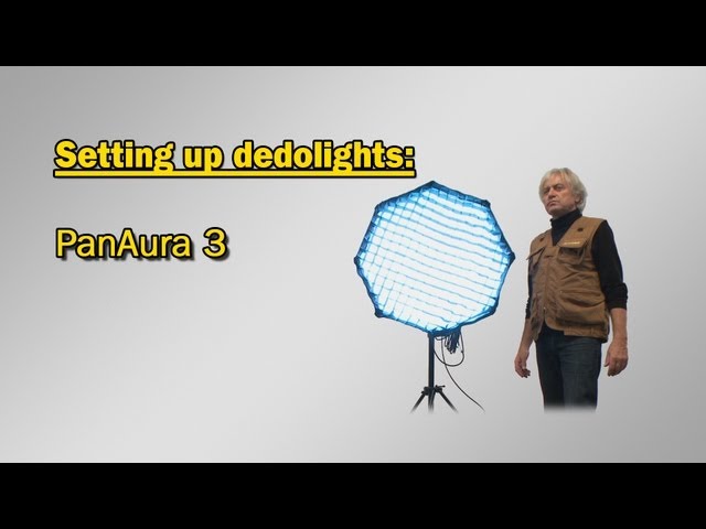 Setting up dedolights: PanAura 3