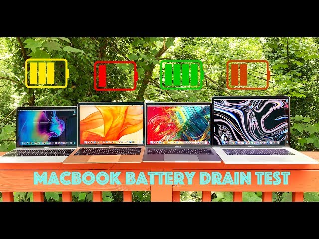 MacBook Battery Drain Test / 12-Inch MacBook vs MacBook Air vs 13" Macbook Pro vs 15"MacBook Pro