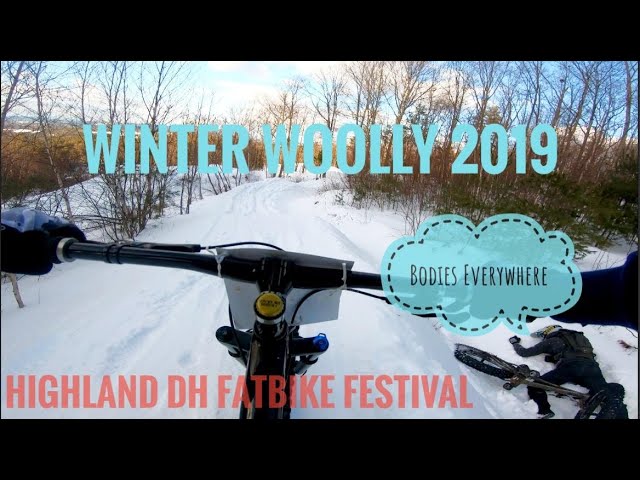 Winter Woolly 2019 Highland MTB parks annual lift served fatbike fest/race