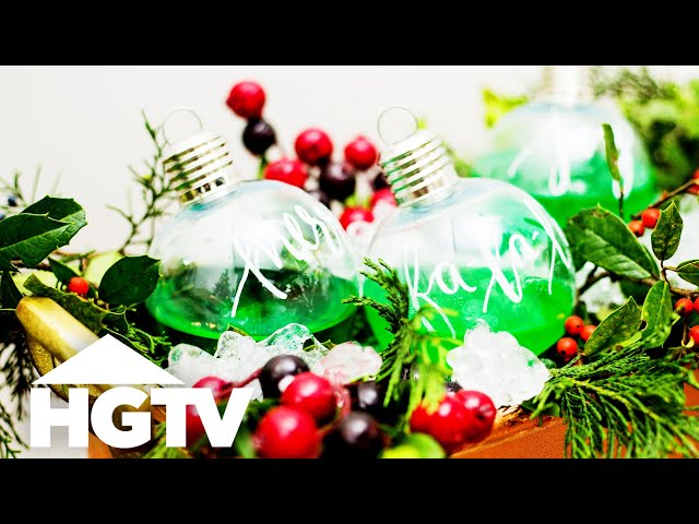 3 Ways to Make Ornament Cocktails | HGTV