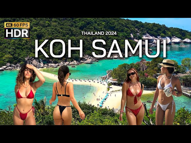 🇹🇭 4K HDR | Walking Koh Samui | BEST Place in the World | Thailand 2024 - With Captions
