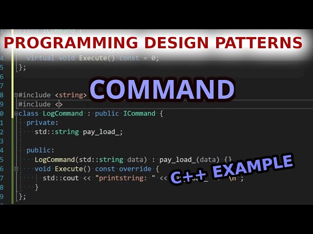 The Command Pattern - Programming Design Patterns - Ep 14 - C++ Coding - Must Know