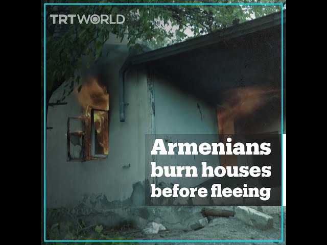 Armenians leave nothing behind as they flee Aghdam district