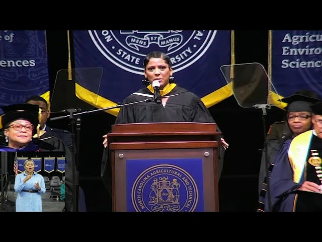 Tamron Hall gives commencement address at NCA&T Univervisty