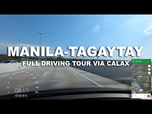 Manila to Tagaytay Full Driving Tour | 4K | Tour From Home TV | Philippines