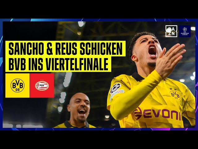 Sancho & Reus sorgen für schwarz-gelben Jubel: Dortmund - PSV Eindhoven 2:0 | UEFA Champions League