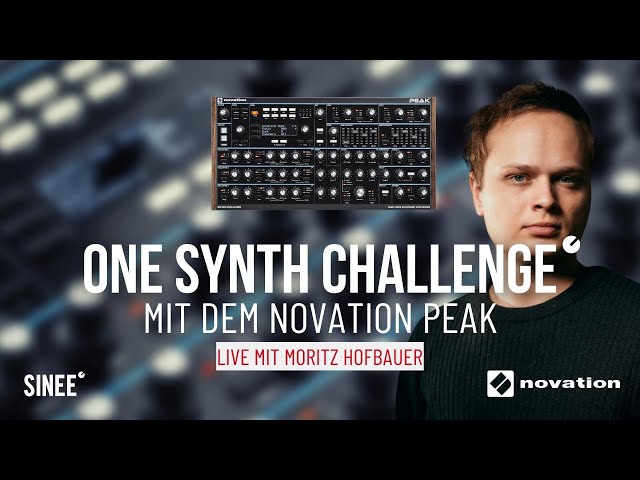 One Synth Challenge mit Moritz Hofbauer und dem Novation Peak Synthesizer