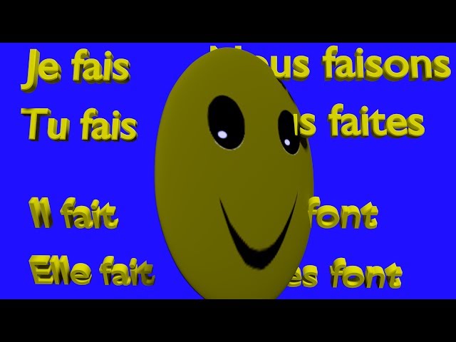 Verbe FAIRE au présent de l'indicatif - FAIRE (To Do) Verb Song - French Conjugation
