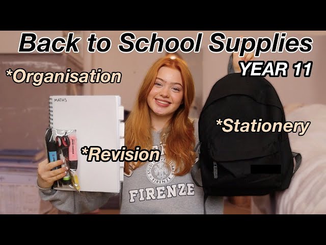 My Back to School Supplies for Year 11 *Stationery, revision & organisation | Ruby Rose UK