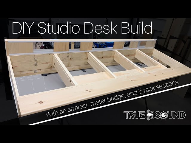 DIY Studio Desk Build - With Arm Rest, Meter Bridge, and 5 Rack Sections