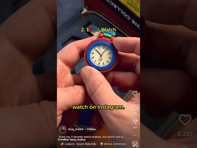 Tony gets non-stop DMs about his Lego Watch 😂 #watchesandwonders