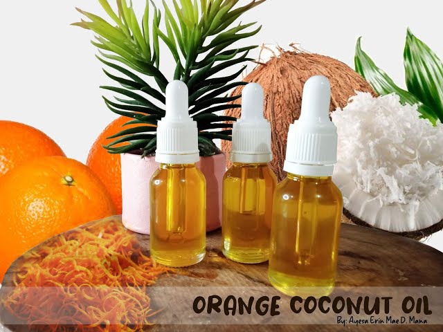 How to make Orange Coconut Oil for your skin? (Ayesa's Science Project)