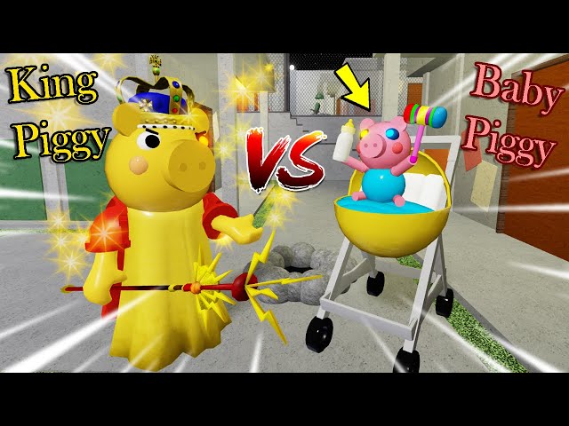 ROBLOX KING PIGGY VS BABY PIGGY!!