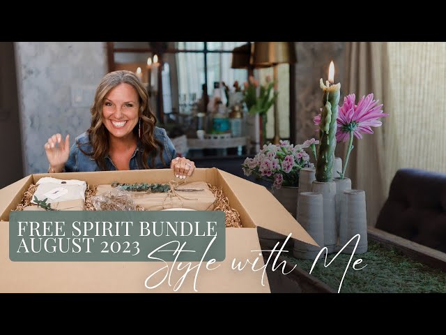 Style the August 2023 Free Spirit Bundle With Me || Home decor Subscription Box