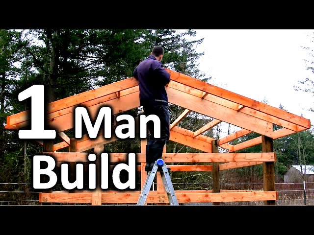How to Build a Tiny Pole Barn in  -5 MINUTES-  | Chicken House Plans
