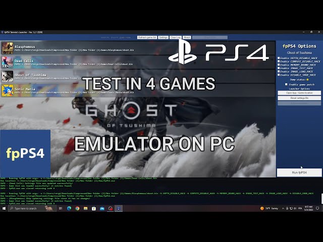 PS4 Emulator | FPPS4 Test In 4 Games | Ryzen 3 3200G | Vega 8 | 16GB Ram
