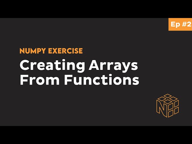 How to Create NumPy Array from Scratch - Beginner Python NumPy Exercises #2