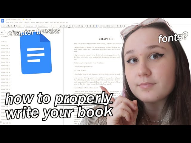 HOW TO SET UP YOUR BOOK MANUSCRIPT💻✨google/word doc tools and tips structure novel chapters tutorial