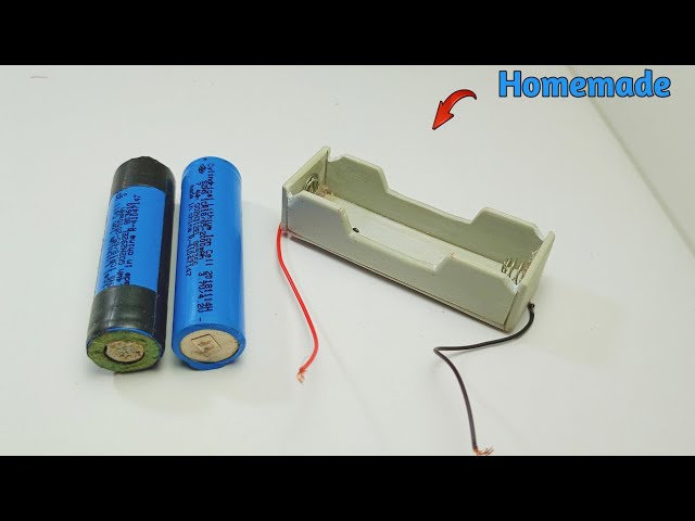 How To Make 18650 Lithium Battery Holder From PVC Pipe At Home