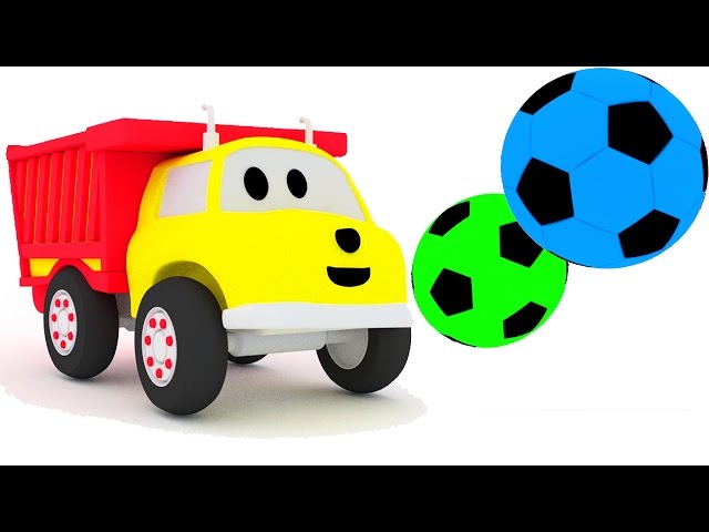 Play football and learn colors with Ethan the dump truck | Educational cartoon for children 🎨🚚
