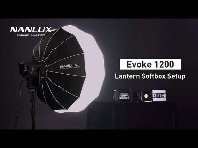 Evoke 1200 Lantern Softbox Setup