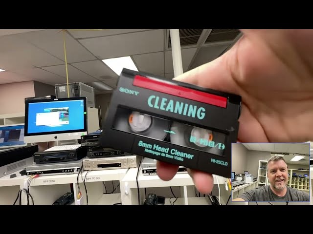 How to Clean Mini DV Camcorder Heads using Sony Head Cleaner Tape Before & After 📹📼