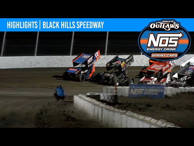 World of Outlaws NOS Energy Drink Sprint Cars Black Hills Speedway, August 29, 2021 | HIGHLIGHTS