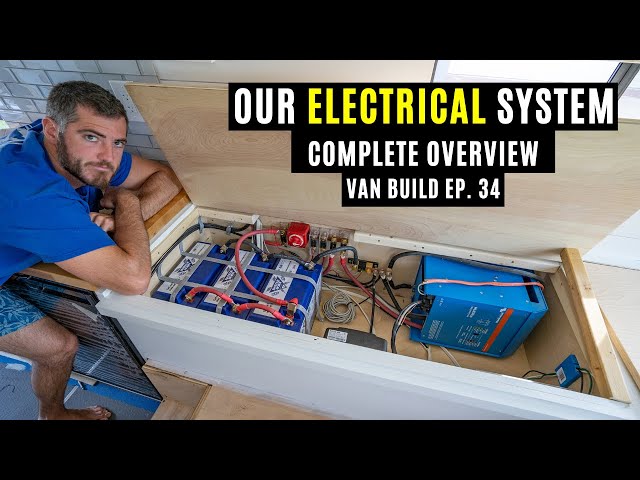 Our Camper Van's ELECTRICAL SYSTEM with Detailed Overview - Van Build Ep: 34
