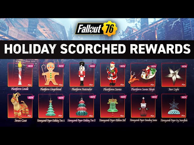 ALL HOLIDAY SCORCHED REWARDS 2023 | Fallout 76