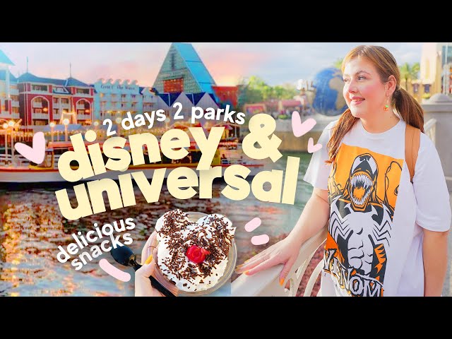 we did two theme parks in two days  🏰 Universal Studios Halloween Horror Nights & Disney world