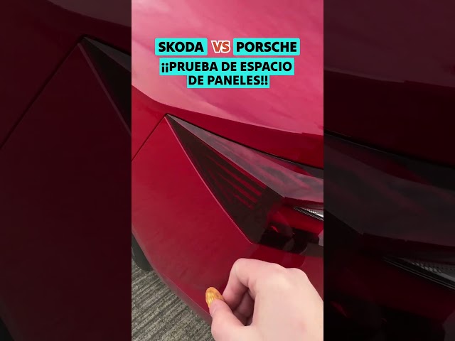 Porsche vs Skoda: PRUEBA DE ESPACIO DE PANELES