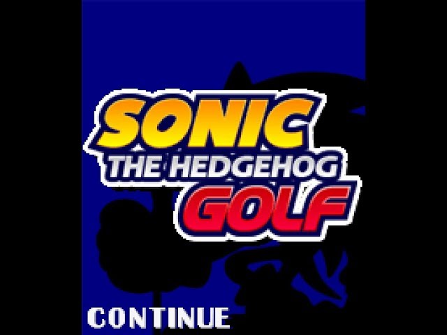 "Sonic The Hedgehog Golf" JAVA GAME (SEGA 2007 year)