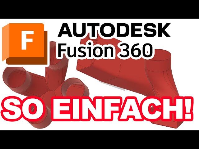 Spielend einfach konstruieren: Adapter für 3D Druck. Fusion 360 Tutorial Deutsch