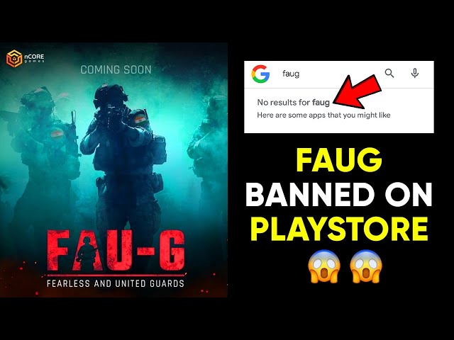 FAUG GAME BANNED ON PLAYSTORE 😱😱 | Gaming News #1