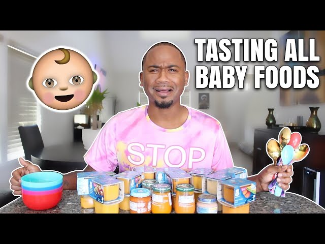 Tasting DISGUSTING BABY FOOD For The First Time | TASTE TEST | Alonzo Lerone