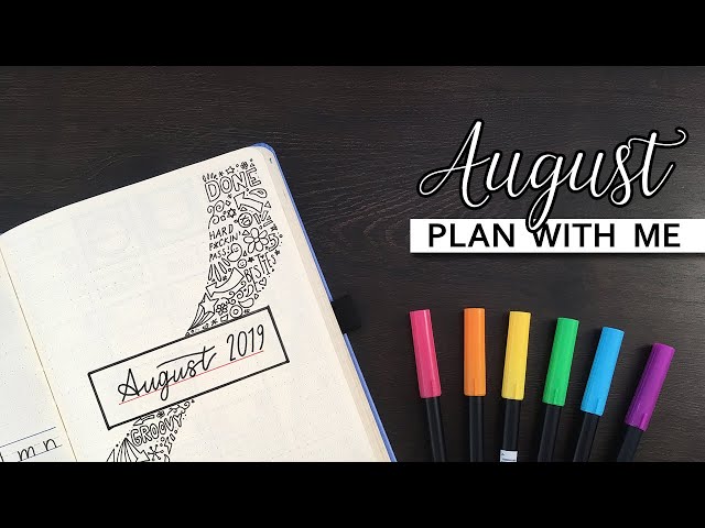 Plan With Me | August 2019 | Bullet Journal Set-up + July Flip Through