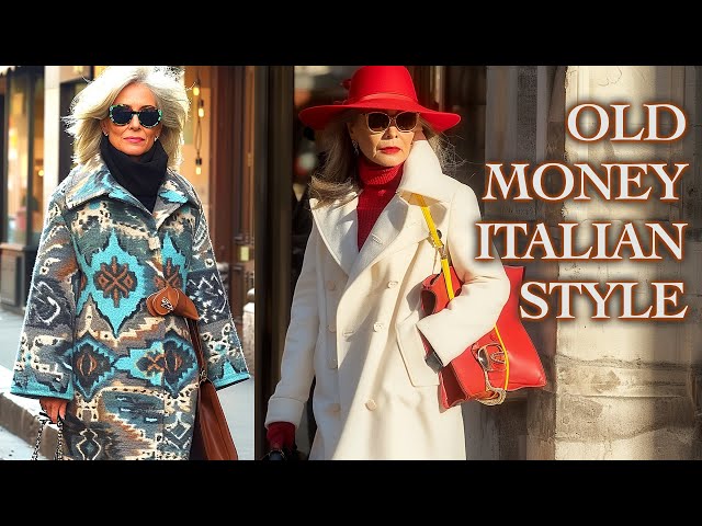 Italian Elegant Style Over 50, 60, 70. How to stay stylish in Adulthood. Italian Street Style