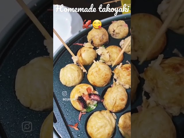Homemade takoyaki 🦑😋