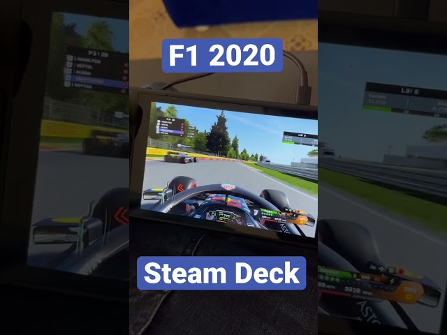 Steam Deck Gaming. Tearing through Spa in F1 2020  #shorts #f12020 #steamdeck #steamdeckgameplay