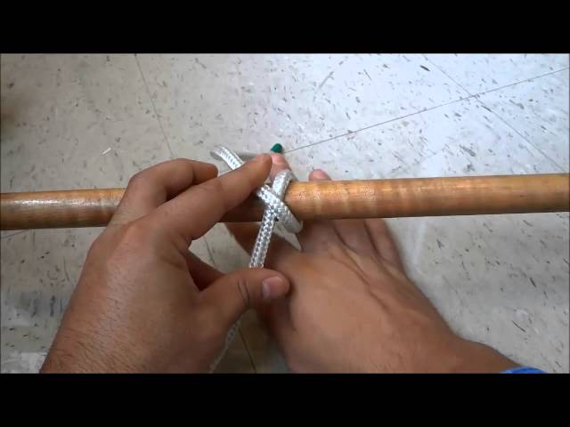 Tying A Constrictor Knot With Rope