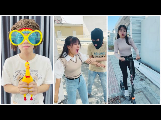 Unlucky Thief and Noisy Girl - Hacker Rich Scooter 🥷🏻😱🛴 LNS vs SH #shorts by Su Hao