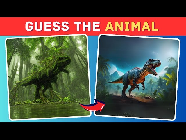 Guess the Hidden Amimals By Illusion 🦁🦚🦕 Quiz & Trivia Challenge 🐍🦋🐬