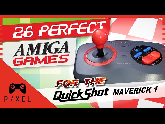 26 AMIGA GAMES perfect to play with a QuickShot MAVERICK 1