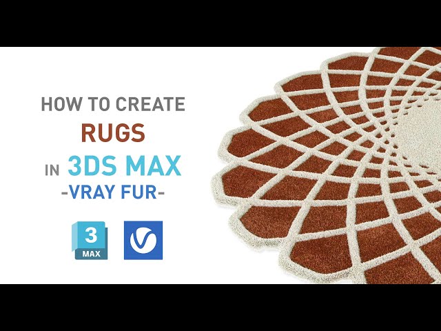How to create any type of rug | Vray Fur - Gan Caleido Rug