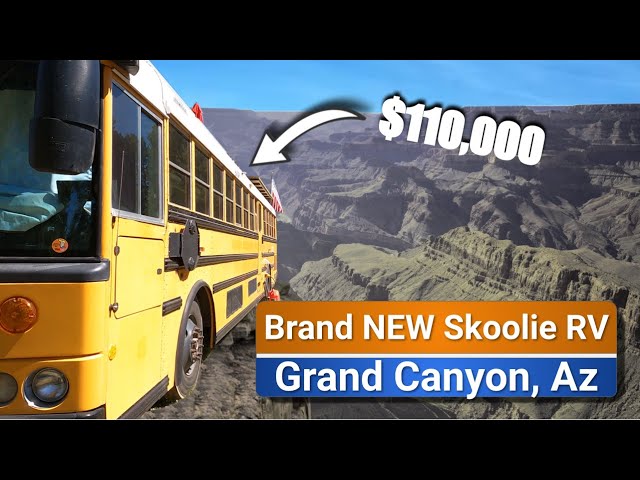 Touring a $110k Skoolie RV on the way to the Grand Canyon