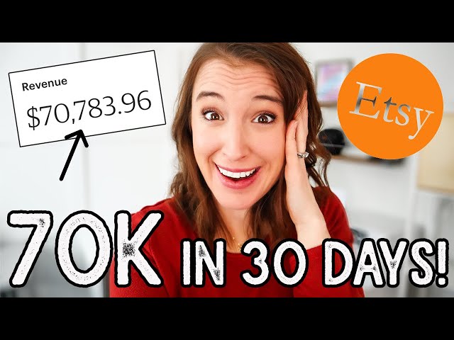 How I made $70K in 30 DAYS on Etsy 😳 | HOW TO SELL ON ETSY